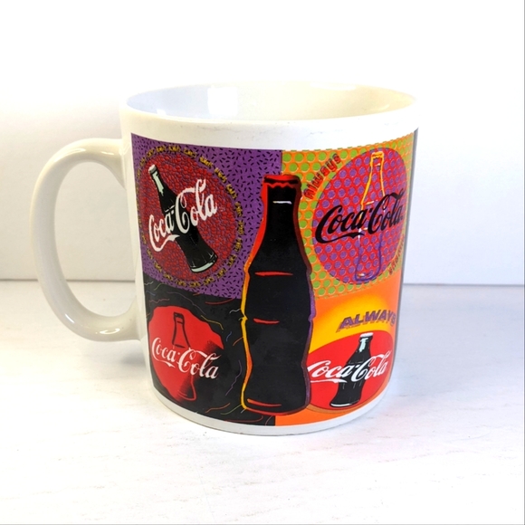 Vintage 1995 Coca-Cola "Always Happening, Always Coca-Cola" Coffee Mug - Picture 3 of 6